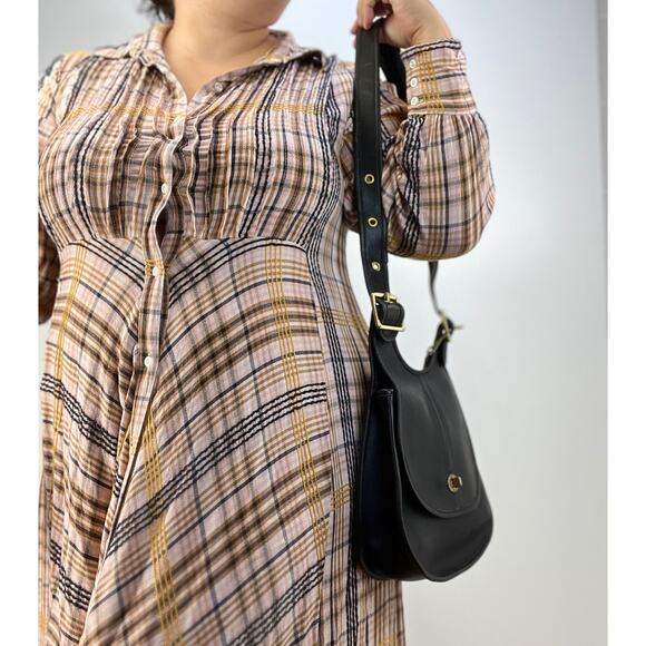 Vintage Coach Crescent Bag Black Leather Purse Handbag 9235 - Picture 16 of 16